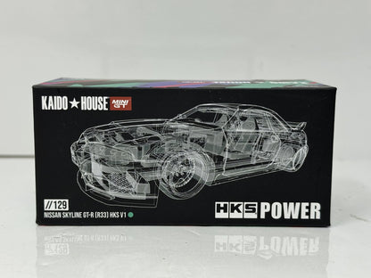 Kaido House MINI GT Nissan Skyline GT-R (R33) HKS Power 1:64 Diecast