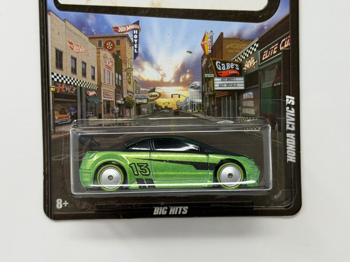 Hot Wheels Boulevard Honda Civic Si 1:64 Diecast Real Riders Green