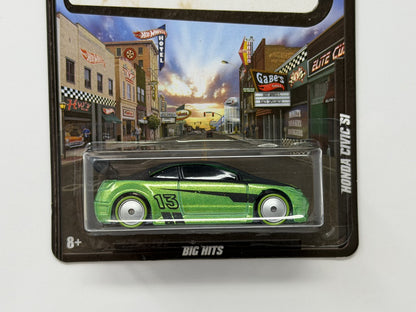 Hot Wheels Boulevard Honda Civic Si 1:64 Diecast Real Riders Green