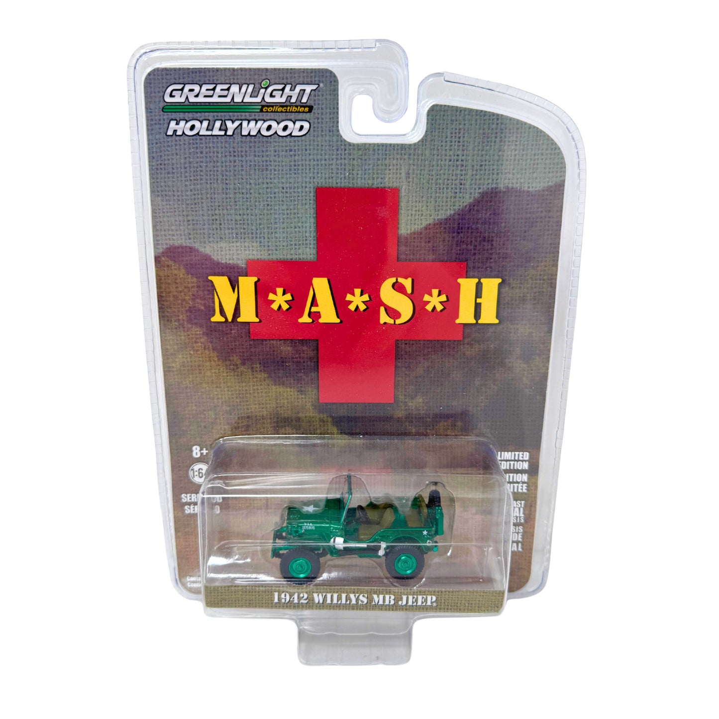 Greenlight Hollywood MASH 1942 Willys MB Jeep CHASE 1:64 Diecast