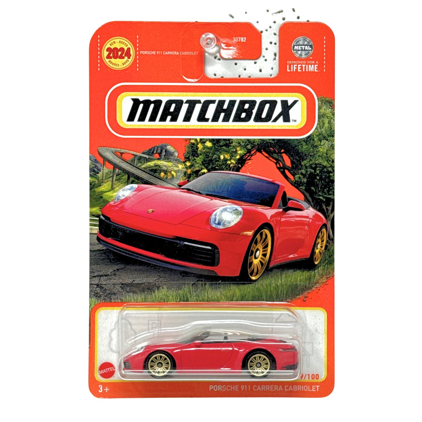 Matchbox Porsche 911 Carrera Cabriolet 1:64 Diecast Red