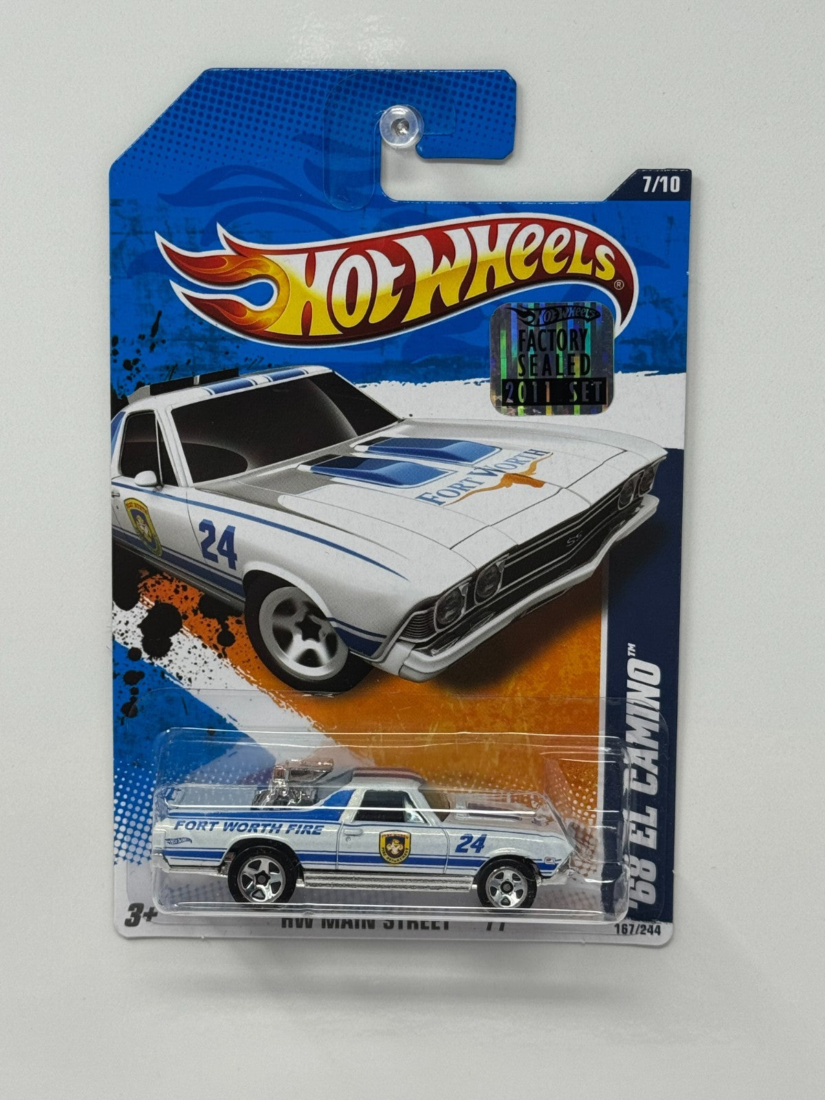 Hot Wheels HW Main Street '11 1968 Chevy El Camino 1:64 Diecast Factory Sealed