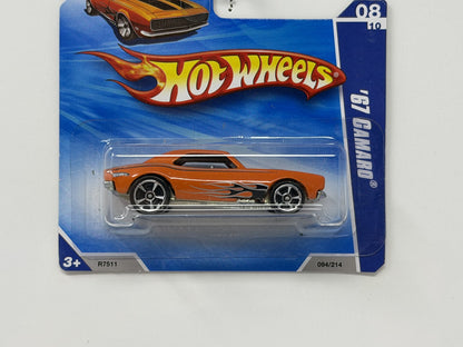 Hot Wheels Muscle Mania 1967 Chevrolet Camaro 1:64 Diecast Orange Short Card