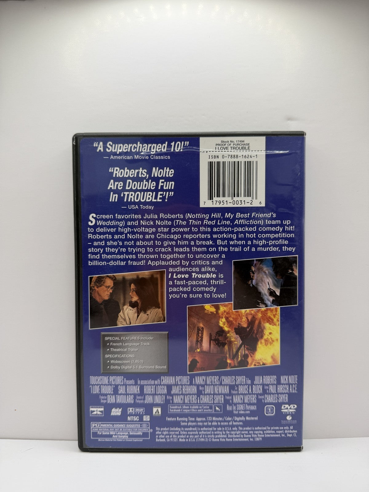 I Love Trouble (DVD) Julia Roberts Comedy