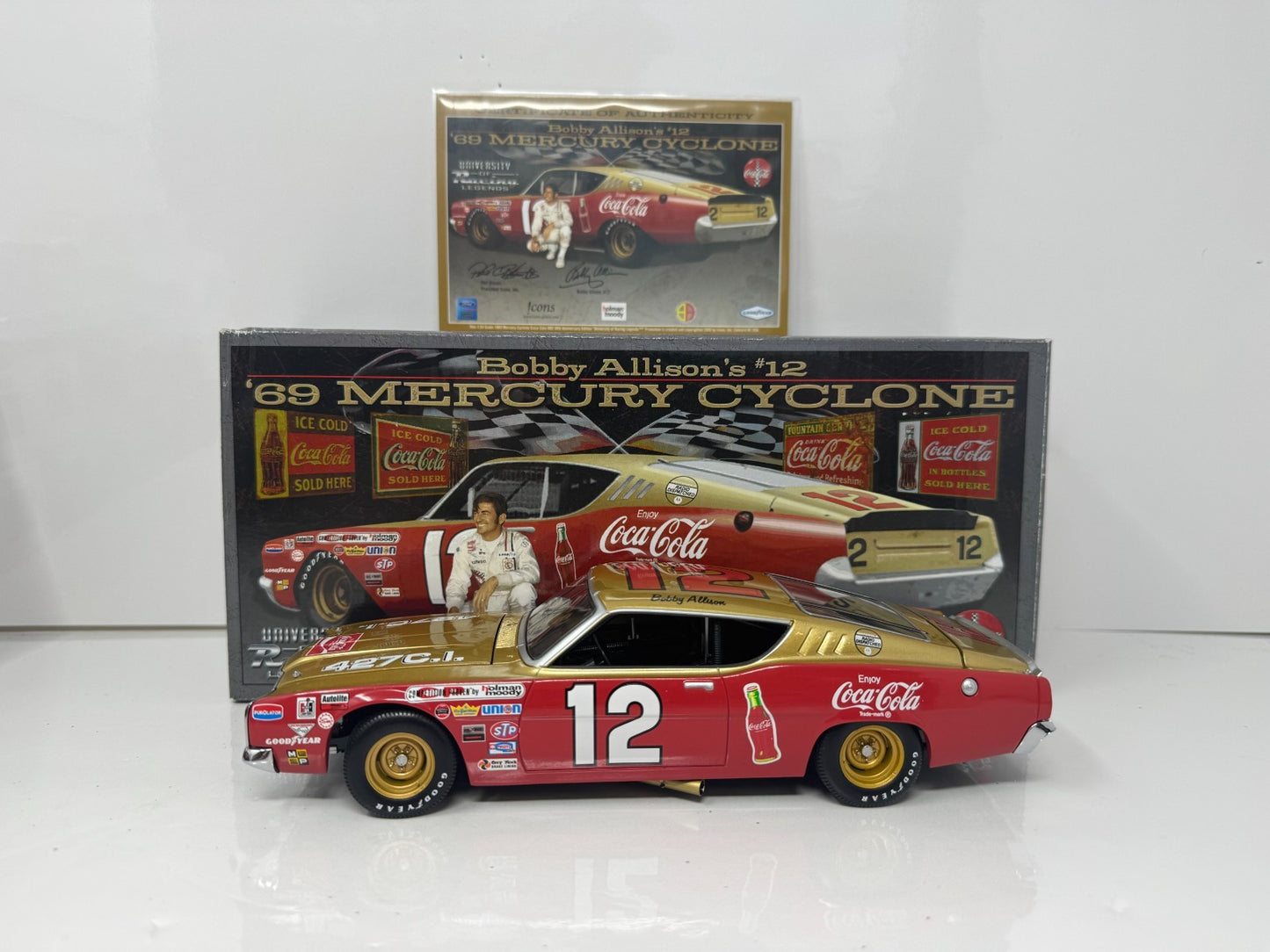 University of Racing Bobby Allison #12 Coca-Cola Mercury Cyclone 1:24 Diecast