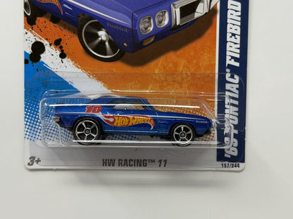 Hot Wheels HW Racing 1969 Pontiac Firebird 1:64 Diecast Blue