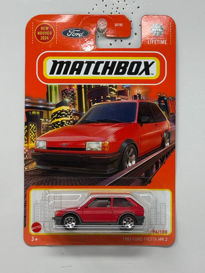 Matchbox 1983 Ford Fiesta MK2 1:64 Diecast Red
