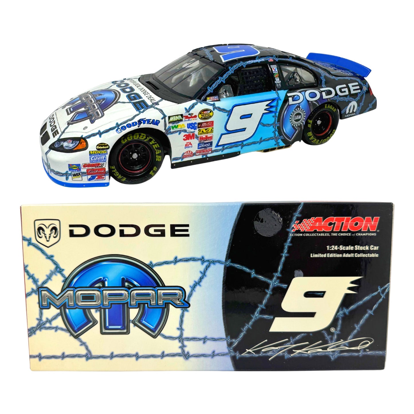Action NASCAR Kasey Kahne #9 MOPAR 2004 Dodge Intrepid 1:24 Diecast