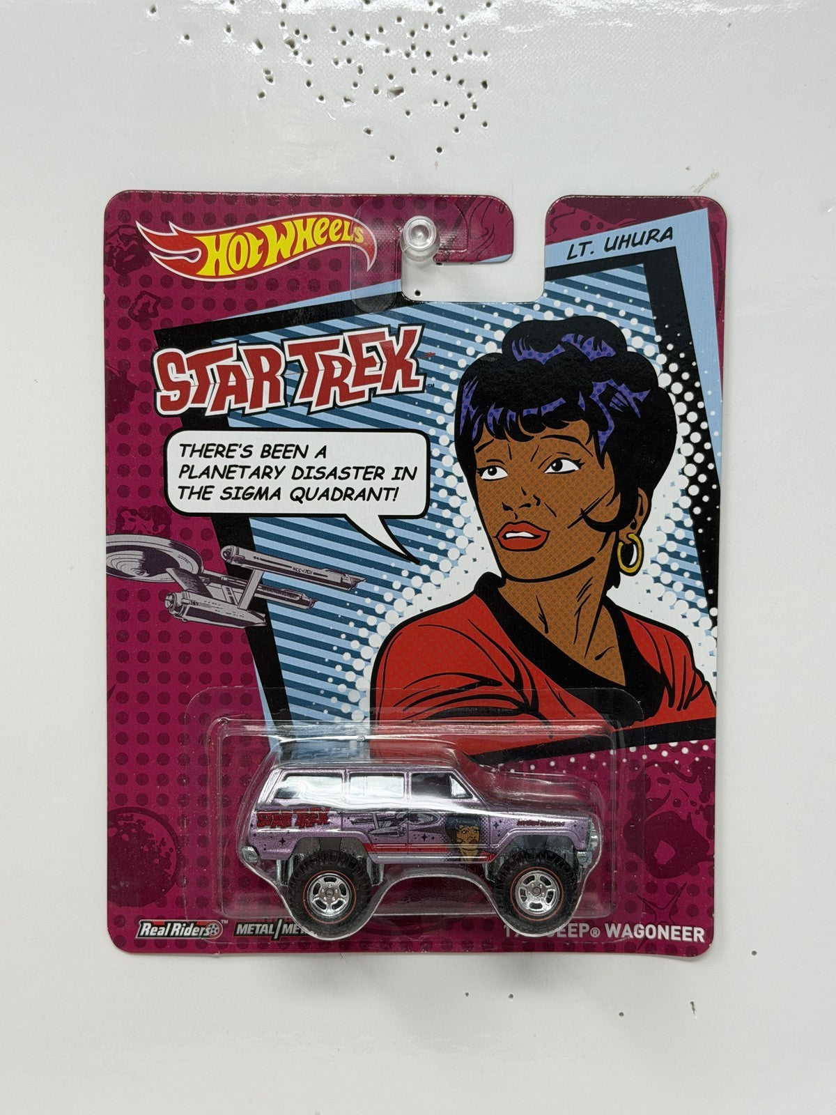 Hot Wheels Star Trek 1988 Jeep Wagoneer 1:64 Diecast Real Riders