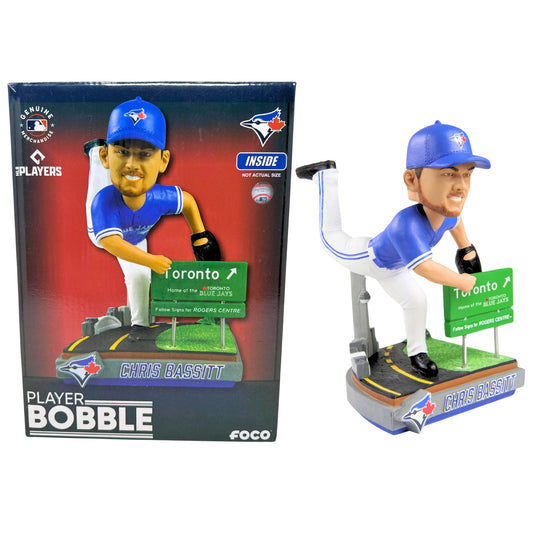 FOCO MLB Toronto Blue Jays Chris Bassitt "Next Stop Toronto" Bobblehead