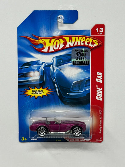 Hot Wheels Code Car Shelby Cobra 427 SC 1:64 Diecast Factory Sealed