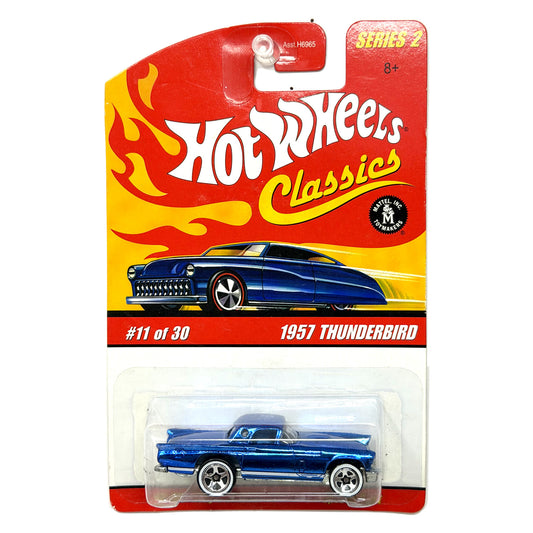 Hot Wheels Classics Series 2 1957 Thunderbird Spectraflame 1:64 Diecast Blue