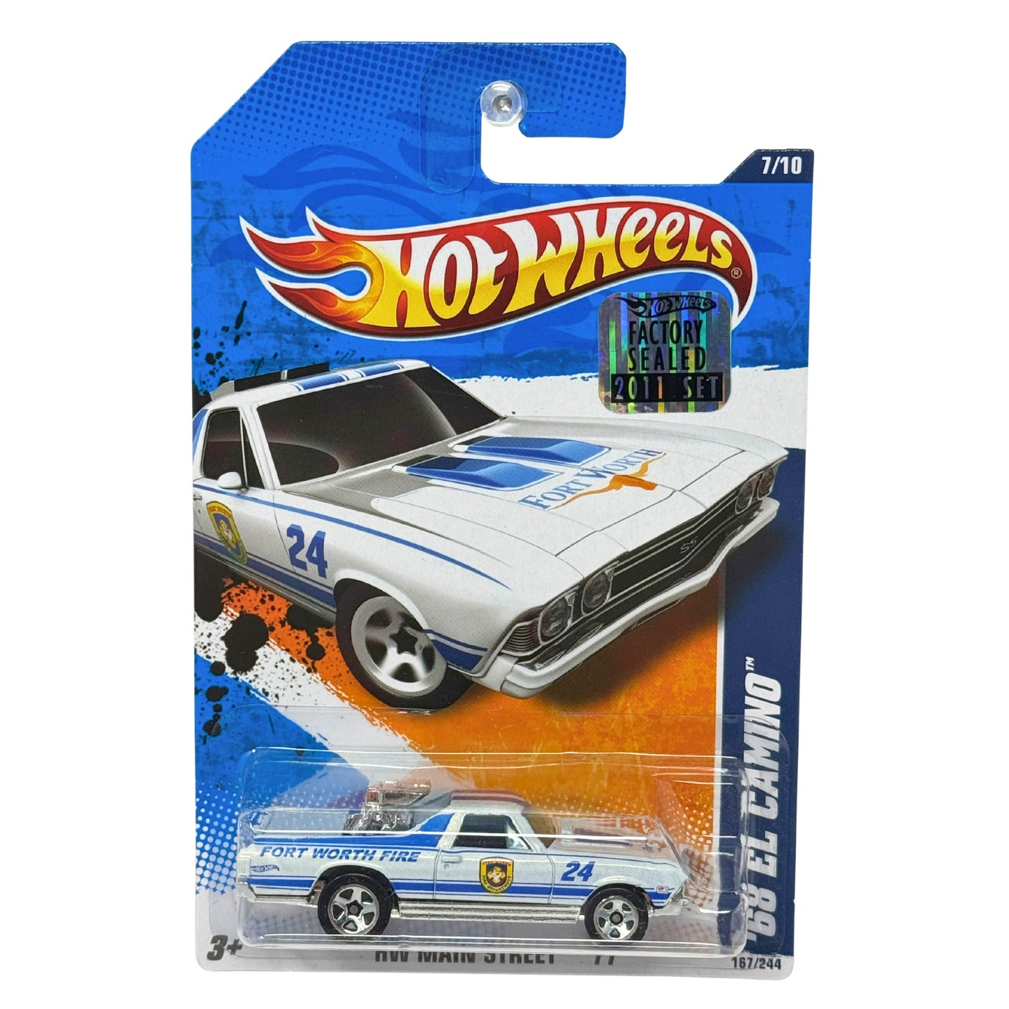 Hot Wheels HW Main Street '11 1968 Chevy El Camino 1:64 Diecast Factory Sealed