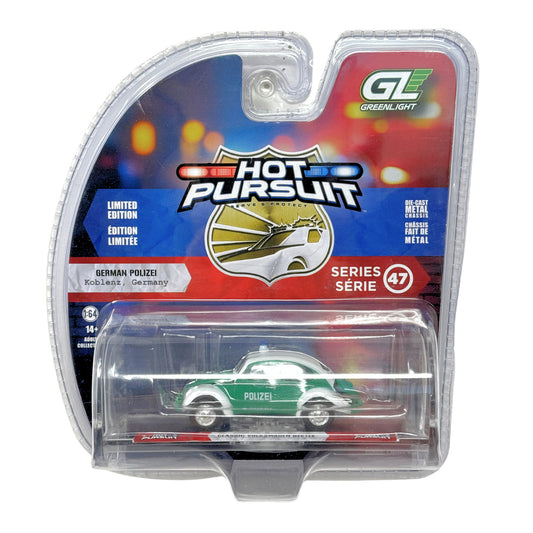 Greenlight Hot Pursuit Classic Volkswagen Beetle German Polizei 1:64 Diecast