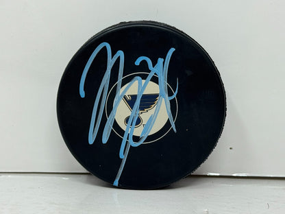 Jake Allen St. Louis Blues Signed NHL Autograph Puck Blue Auto