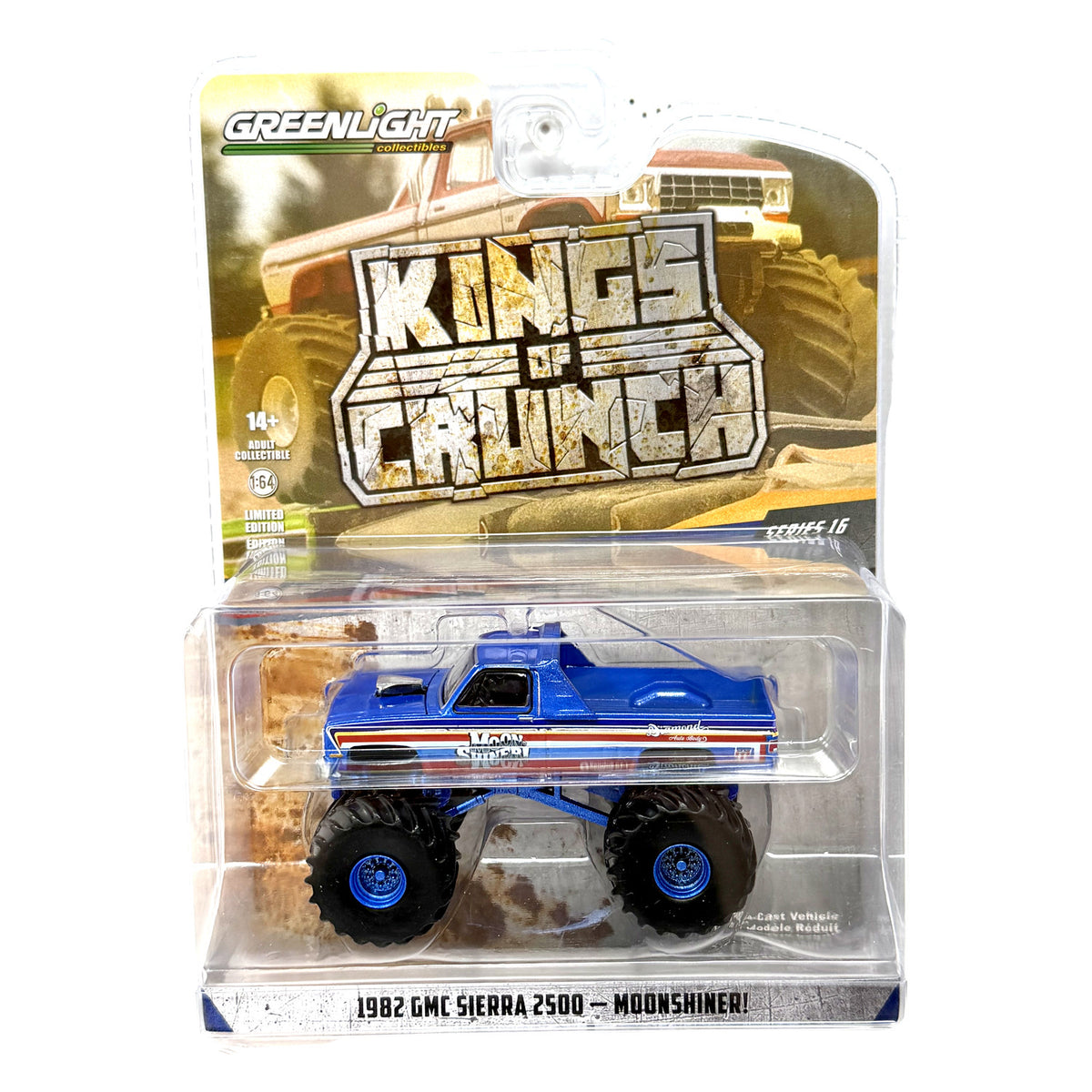 GreenLight Kings of Crunch 1982 GMC Sierra 2500 Moonshiner CHASE 1:64 Diecast