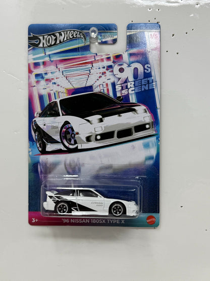 Hot Wheels 90s Street Scene 1996 Nissan 180SX Type X 1:64 Diecast