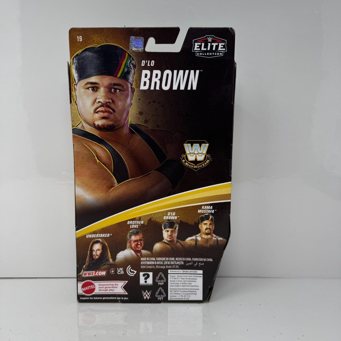 Mattel WWE Legends Series 19 D'Lo Brown CHASE Blue Attire Action Figure