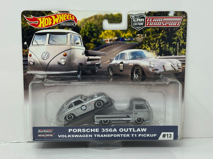 Hot Wheels Premium Team Transport #13 Porsche 356A Outlaw & Hauler 1:64 Diecast