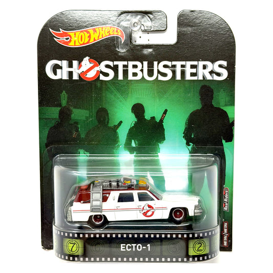 Hot Wheels Retro Entertainment Ghostbusters Ecto-1 1:64 Diecast White