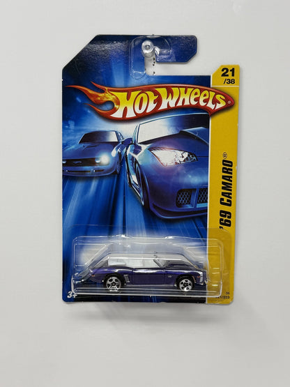 Hot Wheels 2007 First Editions 1969 Chevrolet Camaro 1:64 Diecast Blue