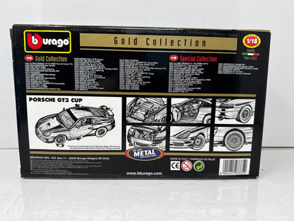 Bburago Porsche GT3 Cup Gold Collection 1:18 Diecast
