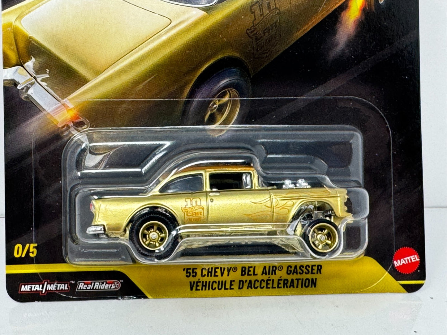 Hot Wheels Premium Thrill Climbers 1955 Chevy Bel Air Gasser CHASE 1:64 Diecast