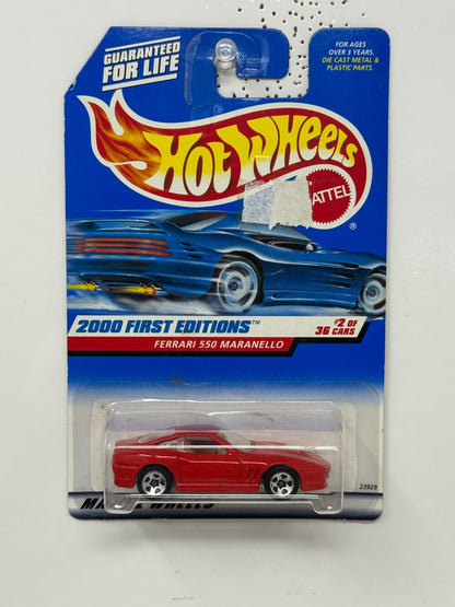 Hot Wheels 2000 First Editions Ferrari 550 Maranello 1:64 Diecast
