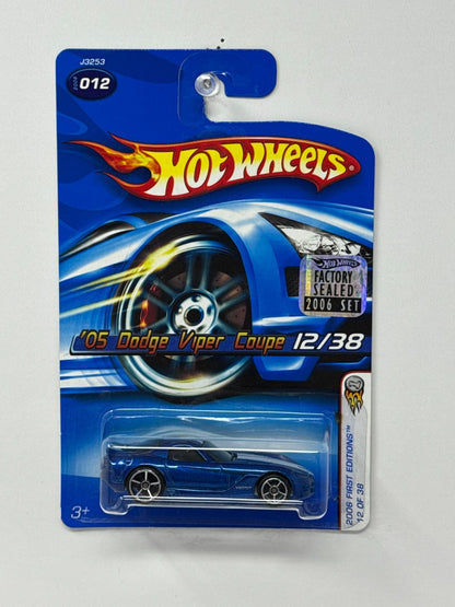 Hot Wheels First Editions 2005 Dodge Viper Coupe 1:64 Diecast Factory Sealed