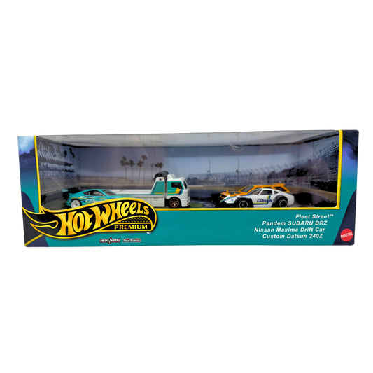 Hot Wheels Premium Greddy 4-Pack Collector Diorama Set 1:64 Diecast