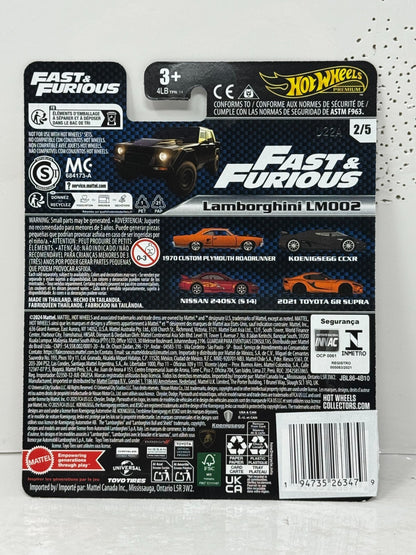 Hot Wheels Premium Fast & Furious Lamborghini LM002 1:64 Diecast