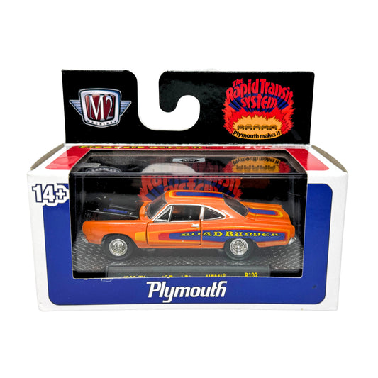 M2 Machines Rapid Transit System 1969 Plymouth Road Runner HEMI 1:64 Diecast
