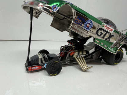 Action NHRA Mike Neff Castrol 2011 Ford Mustang Color Chrome 1:24 Diecast