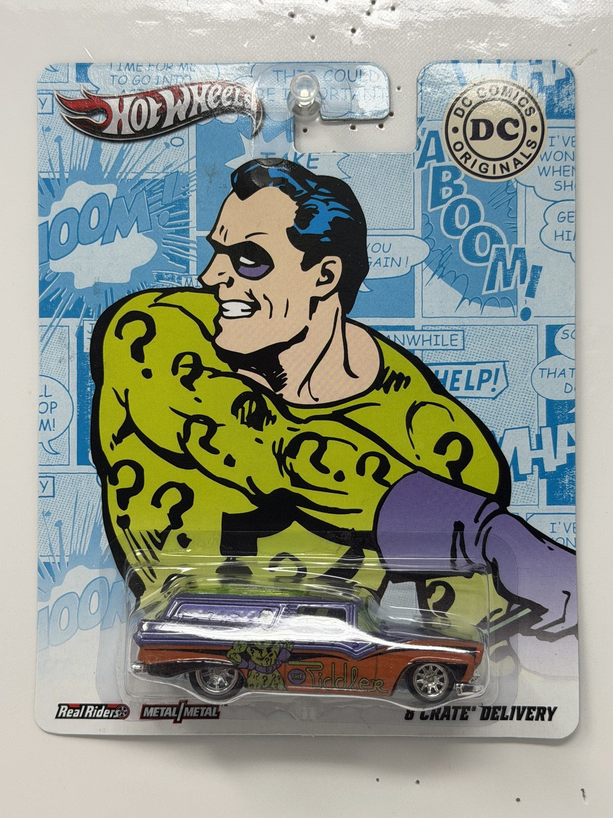 Hot Wheels DC Comics Originals Riddler 8 Crate Delivery 1:64 Diecast Real Riders