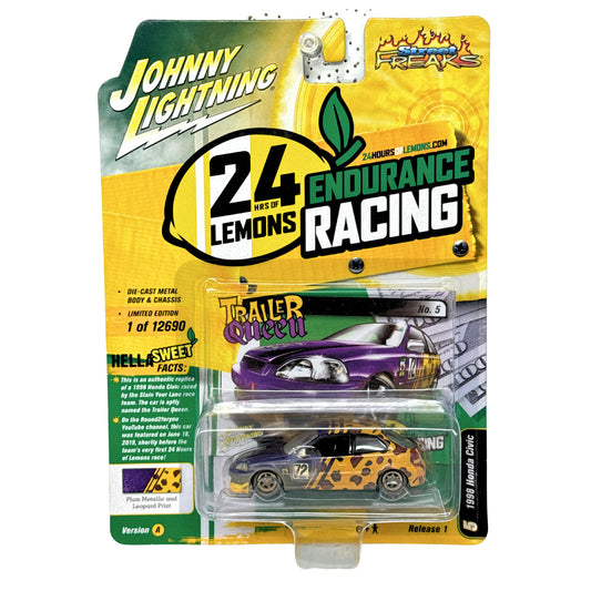 Johnny Lightning 24 Hrs of Lemons 1998 Honda Civic 1:64 Diecast Version A