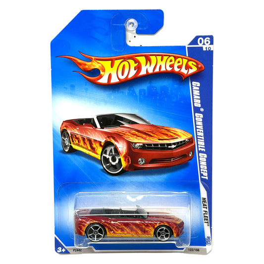 Hot Wheels Heat Fleet Chevrolet Camaro Convertible Concept 1:64 Diecast Red