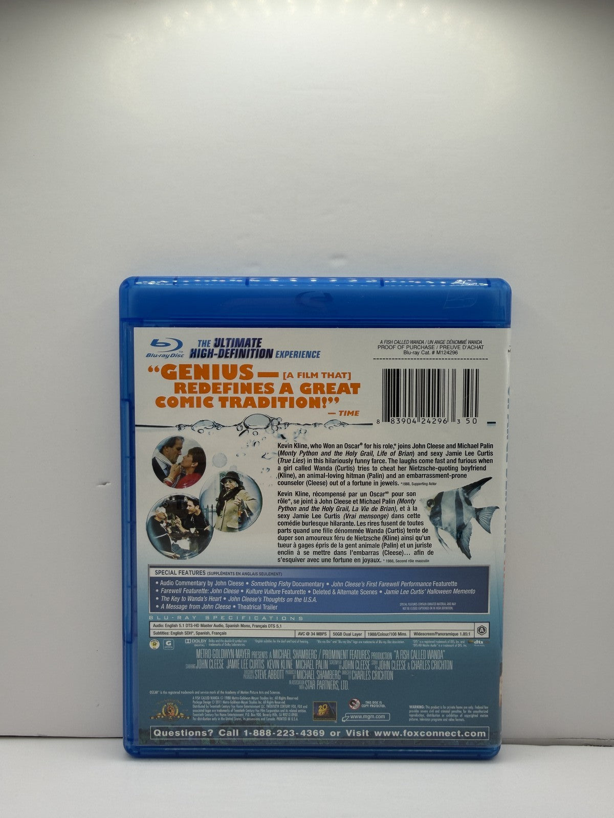 A Fish Called Wanda (Blu-ray) John Cleese Jamie Lee Curtis Comedy