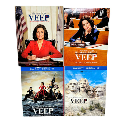 Veep Seasons 1-4 (Blu-ray) Julia Louis-Dreyfus Political Comedy TV Series