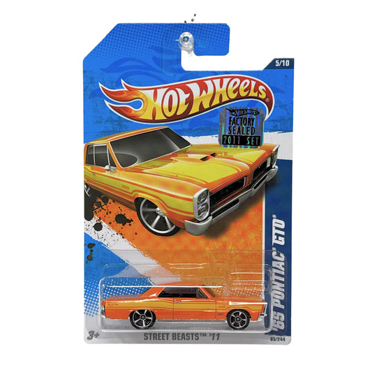 Hot Wheels Street Beasts 1965 Pontiac GTO 1:64 Diecast Factory Sealed