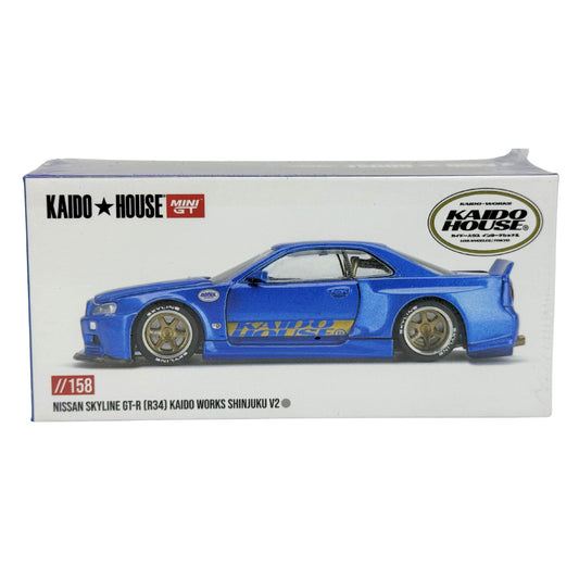 Kaido House Nissan Skyline GT-R (R34) Kaido Works Shinjuku V2 1:64 Diecast