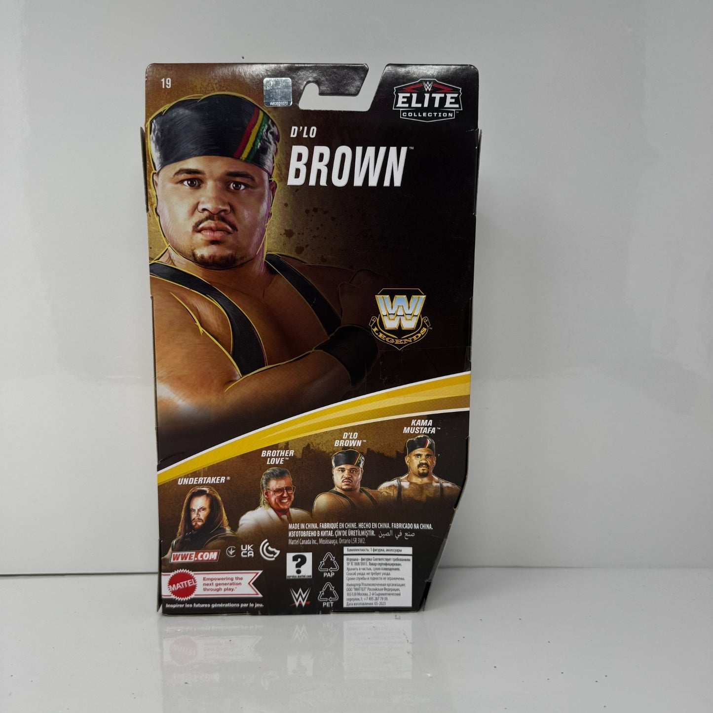 Mattel WWE Legends Series 19 D'Lo Brown Black Attire Action Figure