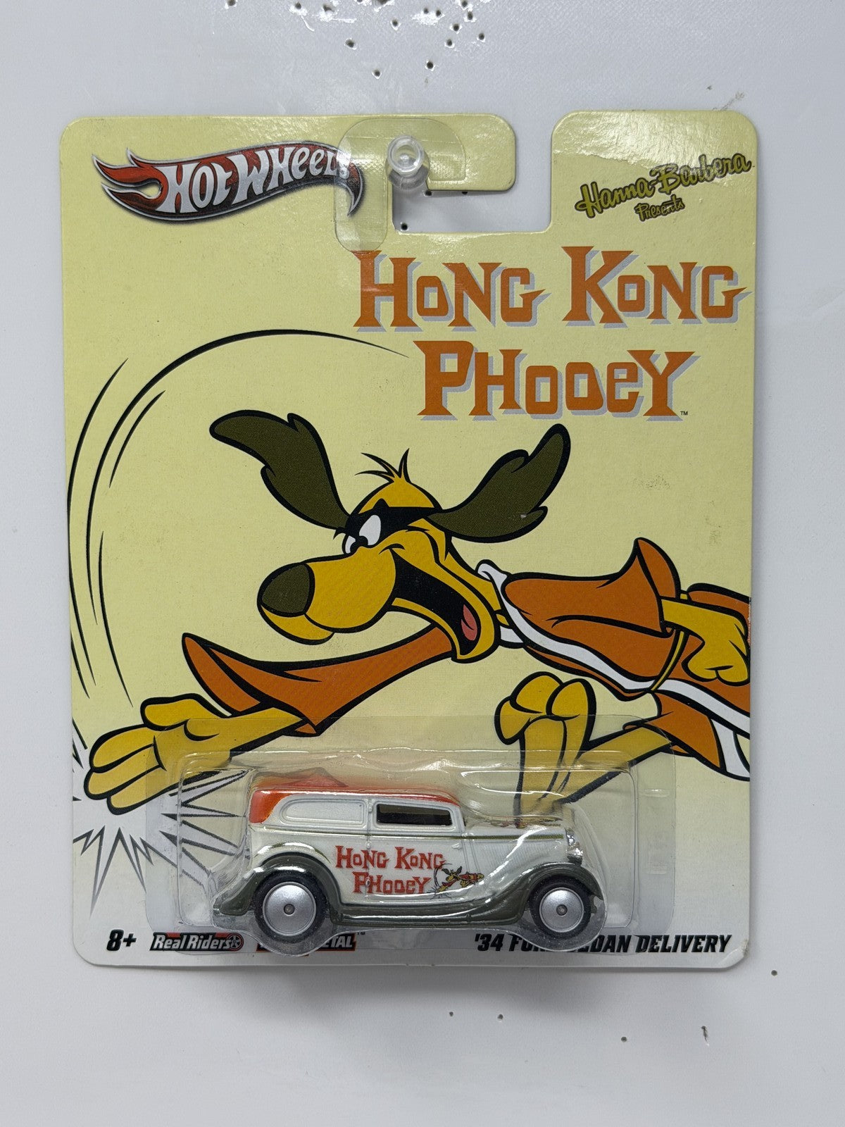 Hot Wheels Hong Kong Phooey 1934 Ford Sedan Delivery 1:64 Diecast Real Riders