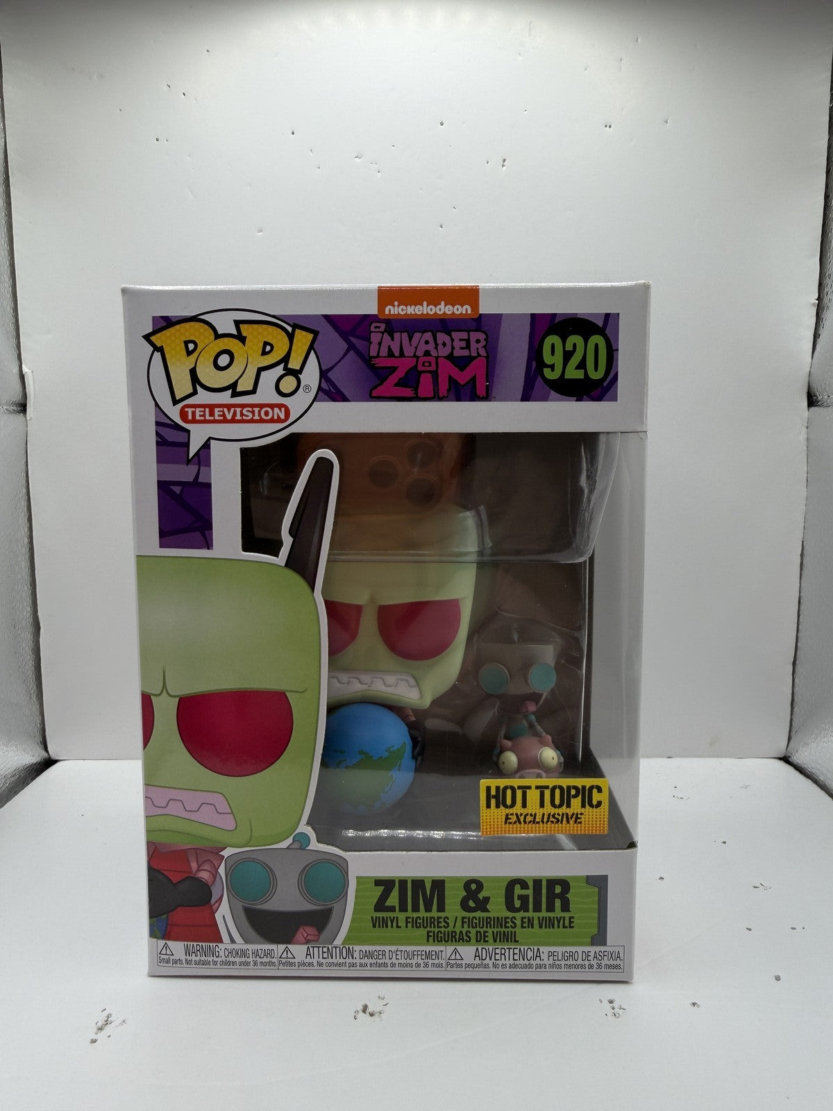 Funko Pop! Television Invader Zim #920 Zim & GIR Hot Topic Vinyl Figures