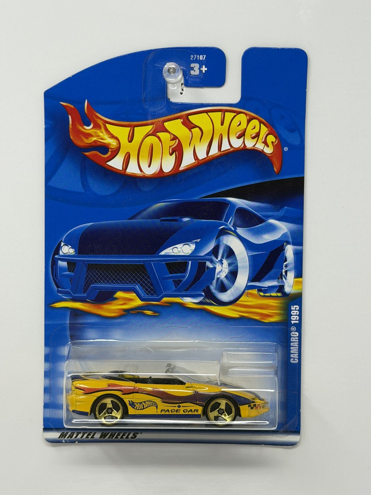 Hot Wheels 1995 Chevrolet Camaro Convertible Pace Car 1:64 Diecast Yellow