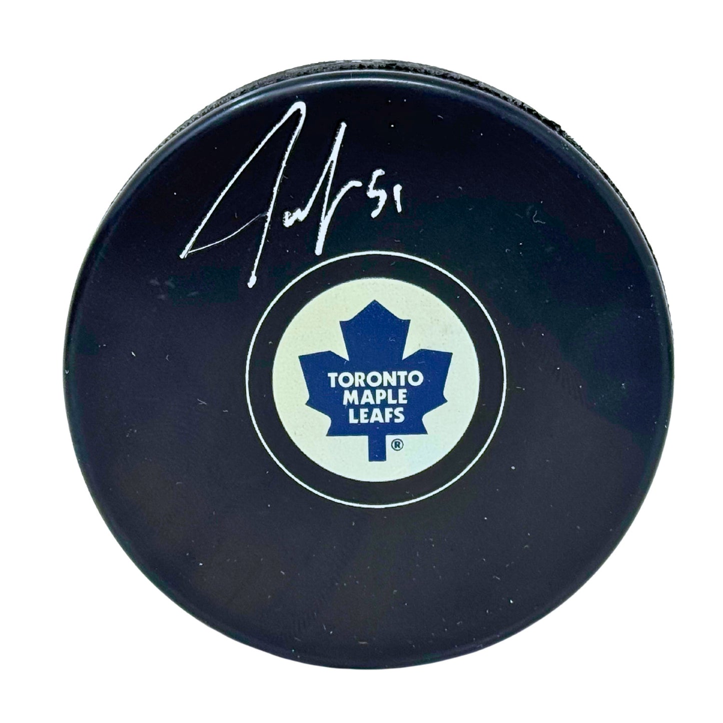 Jake Gardiner Toronto Maple Leafs Signed NHL Autograph Puck Silver Auto V2