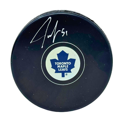 Jake Gardiner Toronto Maple Leafs Signed NHL Autograph Puck Silver Auto V2