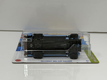 Hot Wheels HW Gassers 1955 Chevy Bel Air Gasser Blue 1:64 Diecast U.S. Card