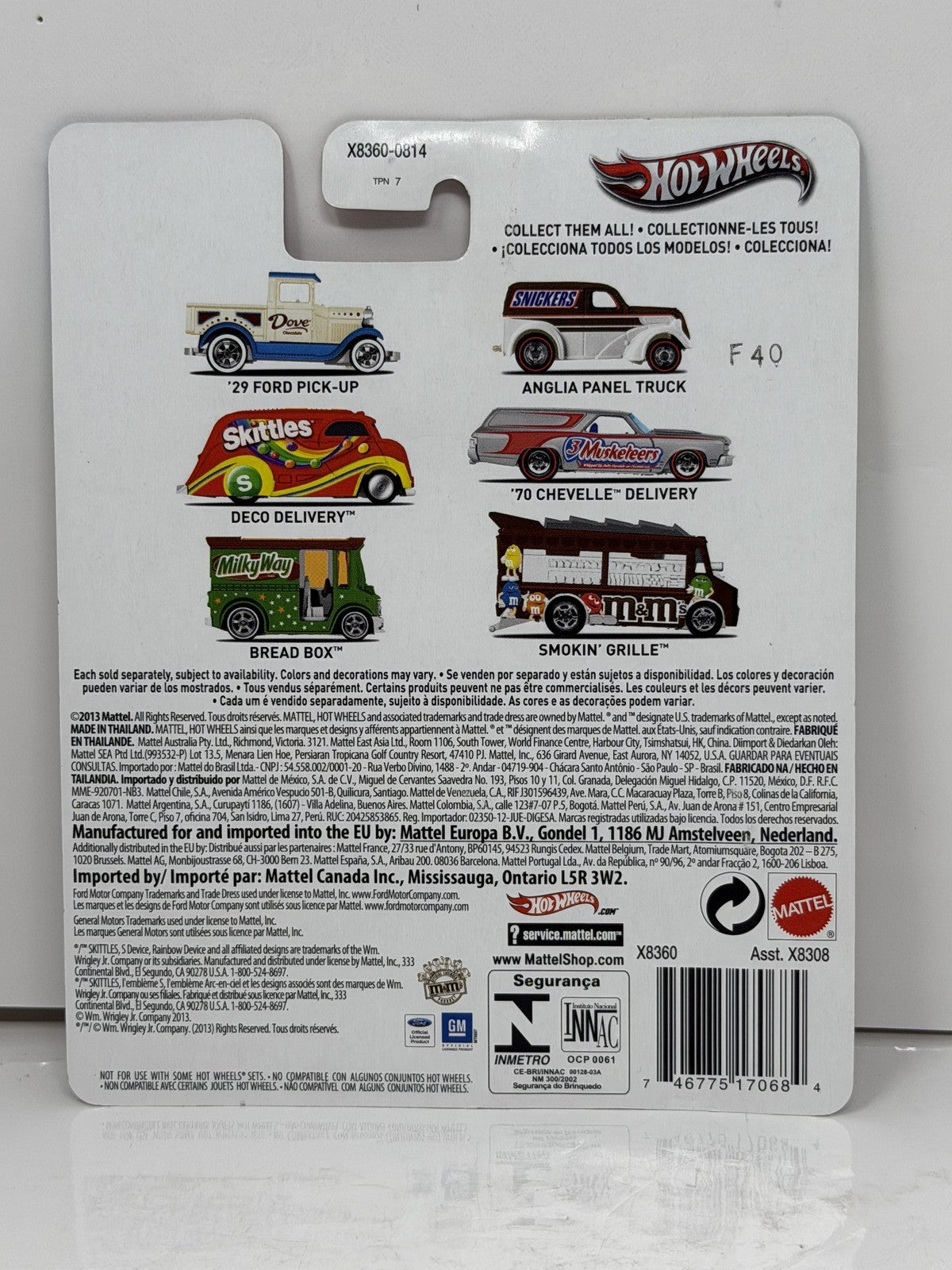 Hot Wheels Skittles Deco Delivery 1:64 Diecast Real Riders