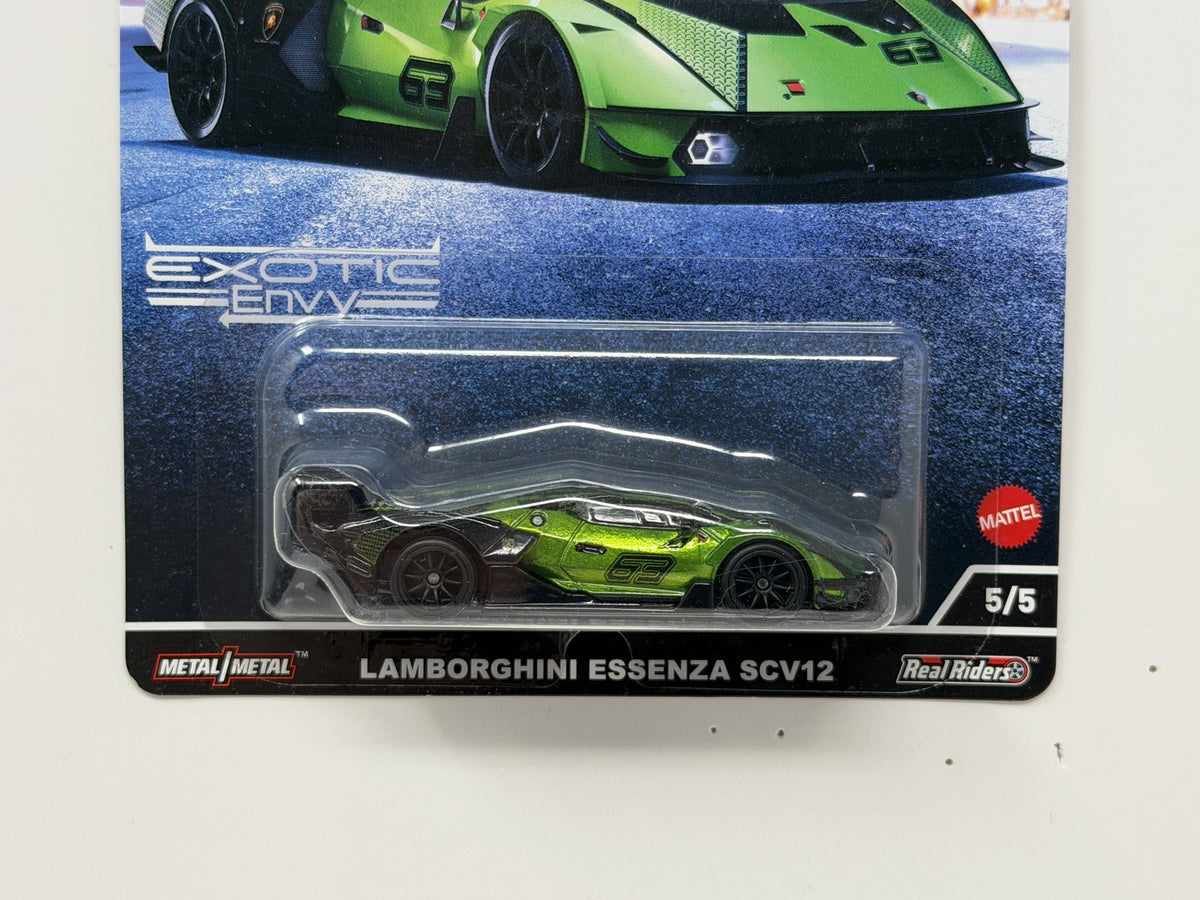 Hot Wheels Premium Exotic Envy Lamborghini Essenza SCV12 1:64 Diecast