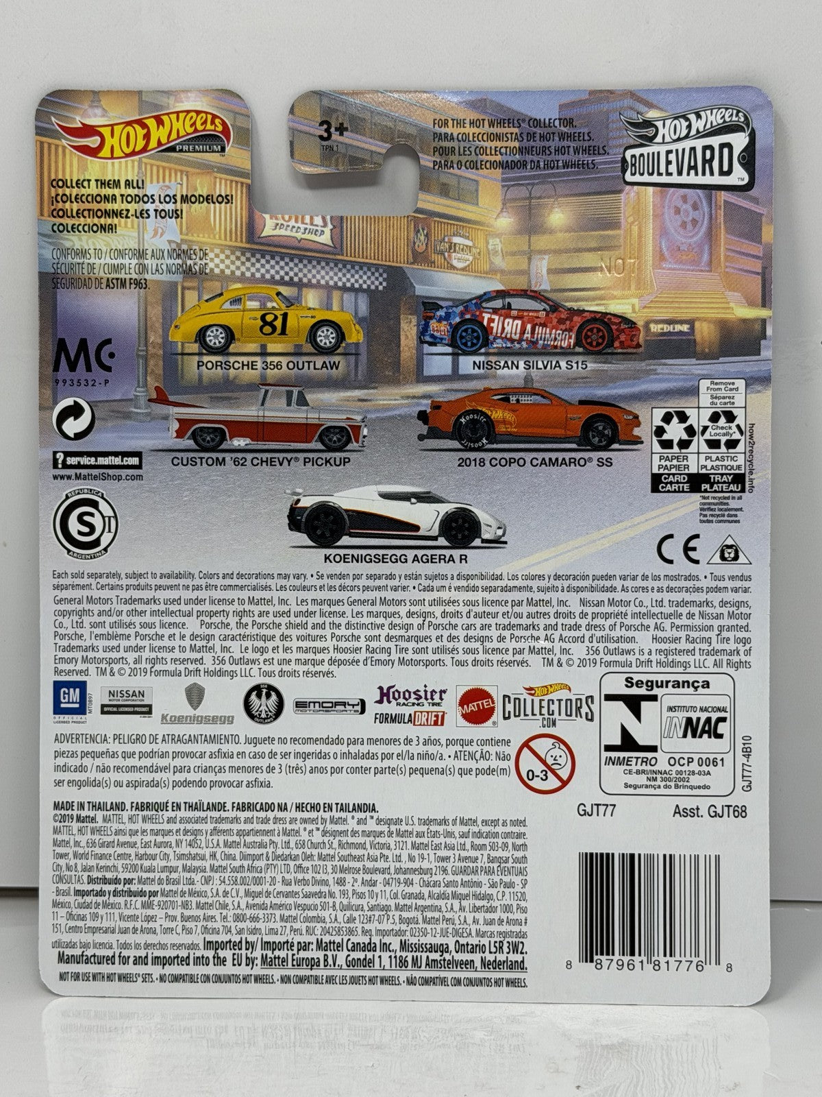 Hot Wheels Premium Boulevard #8 Custom 1962 Chevy Pickup 1:64 Diecast